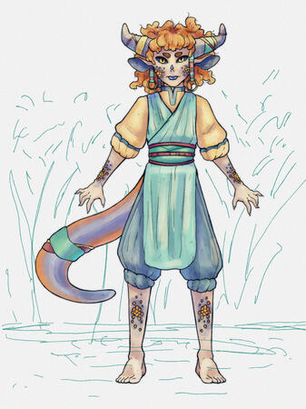 Dragon girl concept