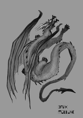 Dragon bw